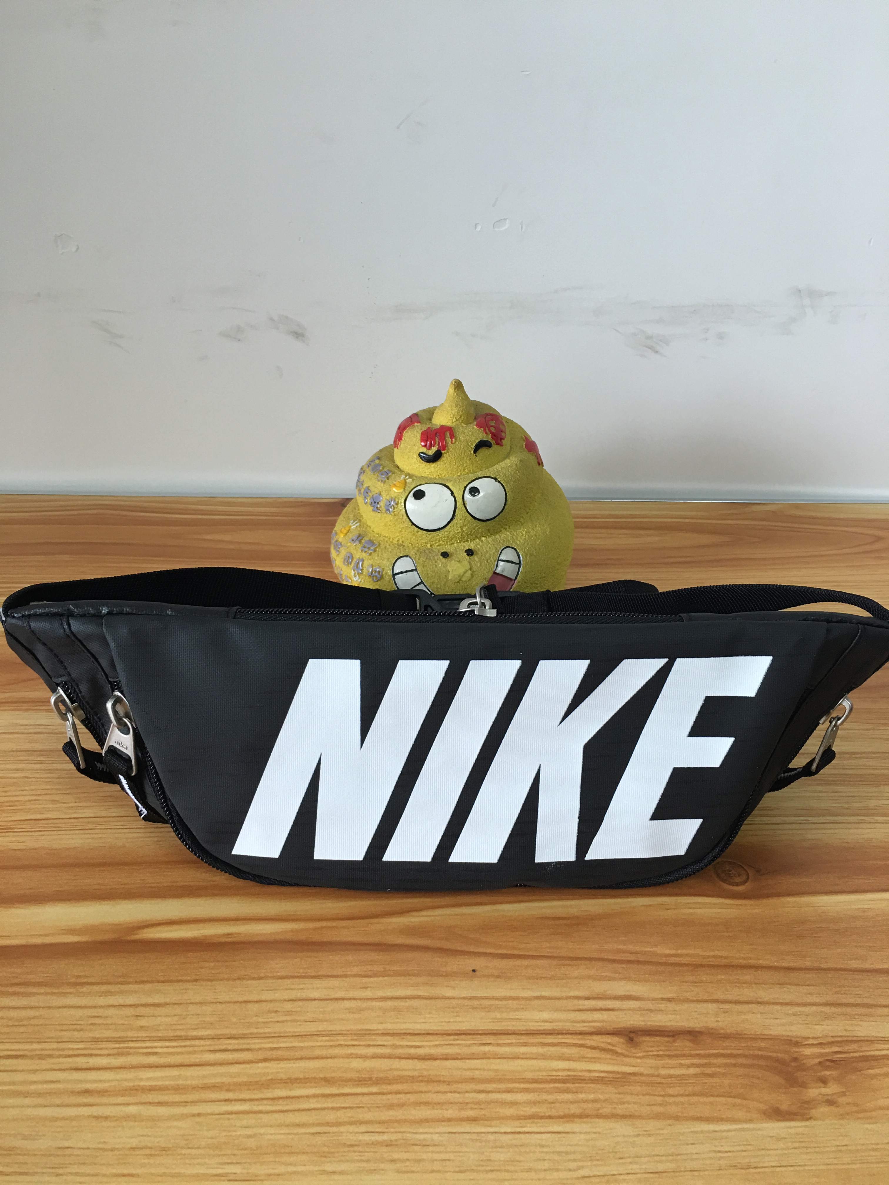 Nike Cavans Waist Bag Black White Logo